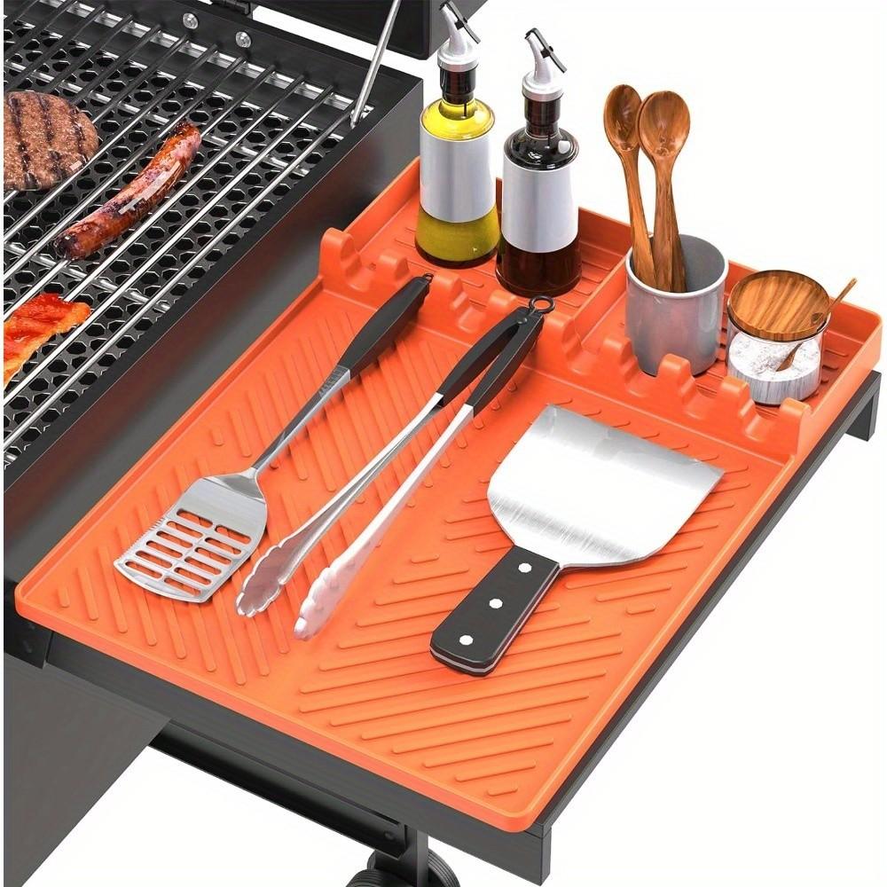 Silicone Grill Mat Compatible with Blackstone Griddle, Durable BBQ Accessories for Easy Cleaning, Perfect for Indoor/outdoor Use
