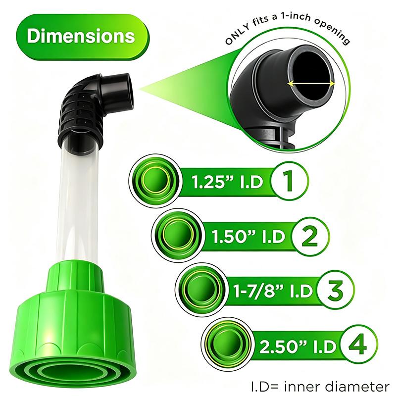 AC Drain Line Cleaner Adapter Evacuates & Unclog AC Drain Line - HVAC to PVC AC Drain Line Cleaner Tool - Universal Fit AC Drain Line Unclogger - AC Drain Line Cleaning Tool - Clear Visibility AC Drain Line Cleaner Adapter Evacuates & Unclog AC Drain Line - HVAC to PVC AC Drain Line Cleaner Tool - Universal Fit AC Drain Line Unclogger - AC Drain Line Cleaning Tool - Clear Visibility