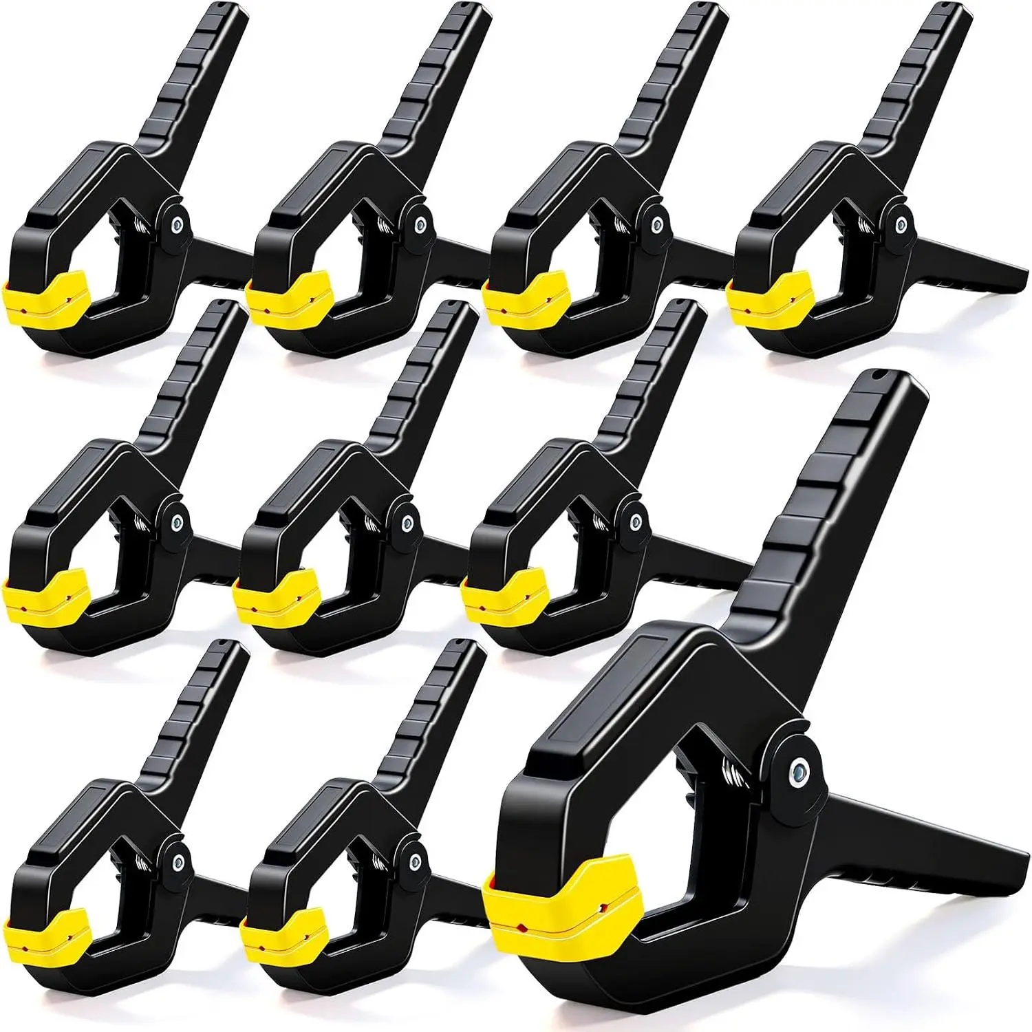 10 Pack Spring Clamps, Heavy Duty Plastic Woodworking Clamps & Multi-Use  Clips for Balloon Arch Clips, Tarp Clips & Backdrop Holder, Durable Hand Tool Kit