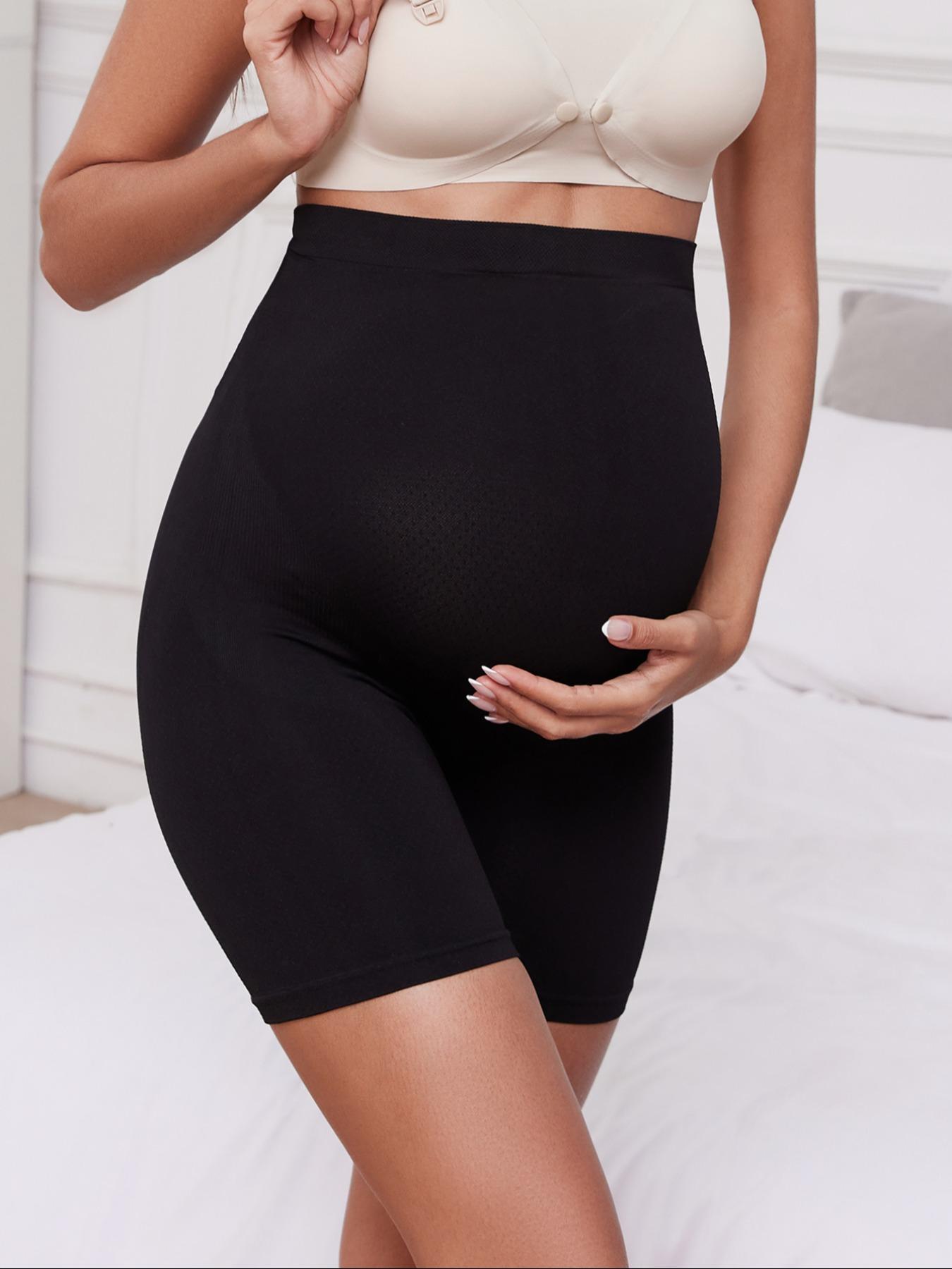 Women's High Waist Maternity Shorts, Soft Elastic Fabric, Casual Daily Wear, Comfortable Pregnancy Pants for All Seasons, Prenatal Maternity Clothing