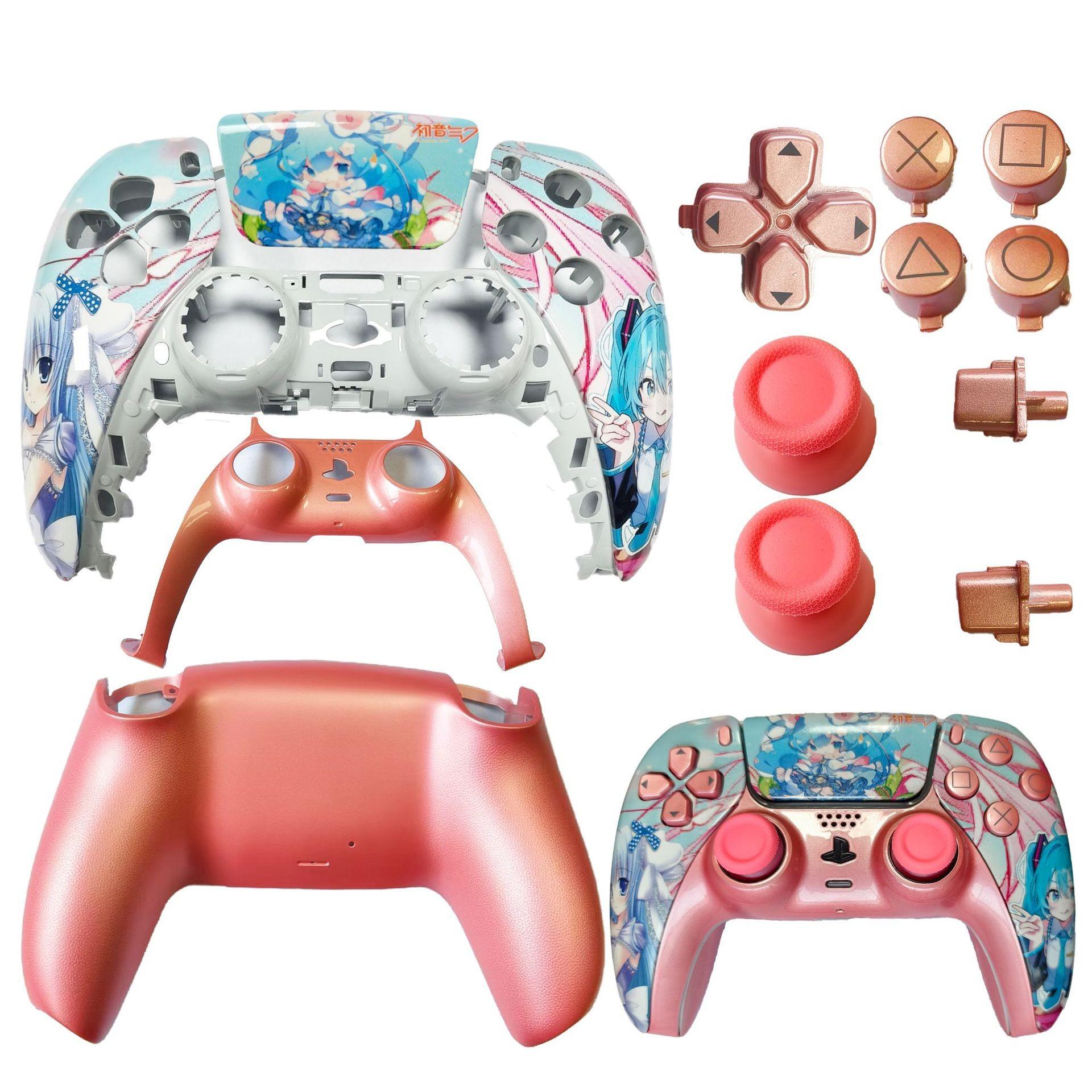 Ps5 Game Controller Replacement Shell, Repair Accessories for Ps5 Handle, Durable Protective Cover, Easy Installation Gaming Accessory, Console Controller Accessories