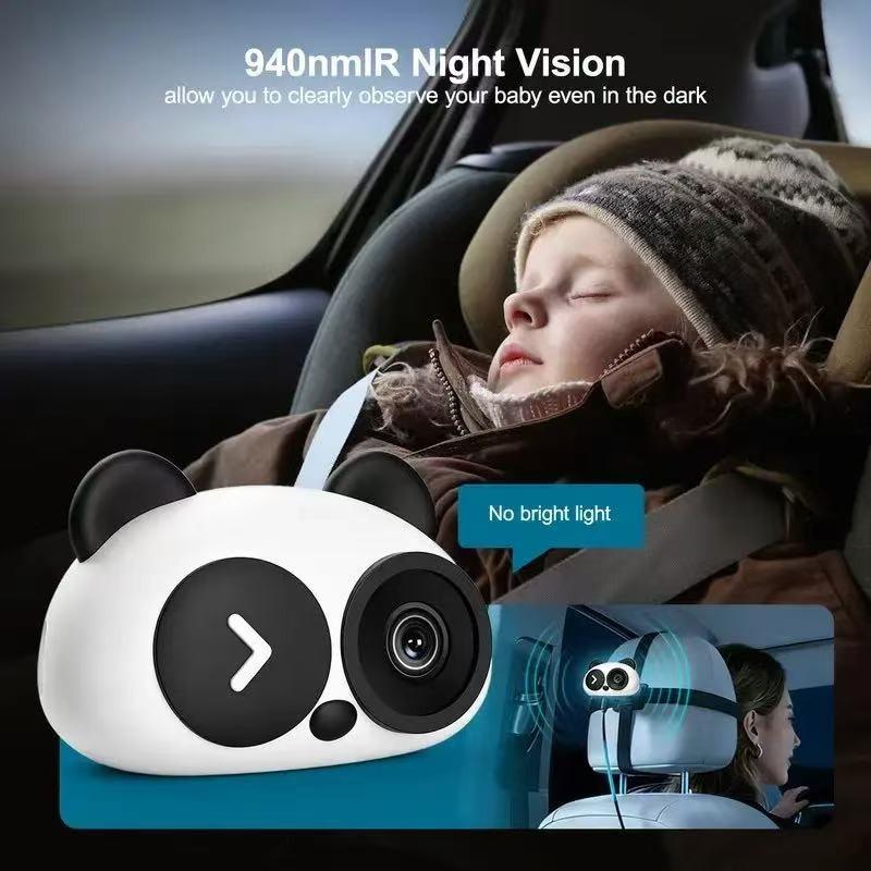 1080P Wireless Baby Car Camera, 150° Wide Angle In-Car Monitor, Compatible with Car Display Screens, Split-Screen Display, Easy Installation, Baby and Pet Monitoring