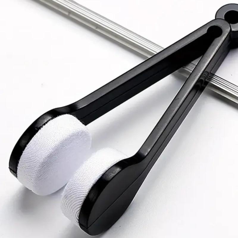 👓 Instant Crystal Clear | 5 Pack Mini Microfiber Eyeglass Cleaner Clips | Portable Glasses Lens Wipers