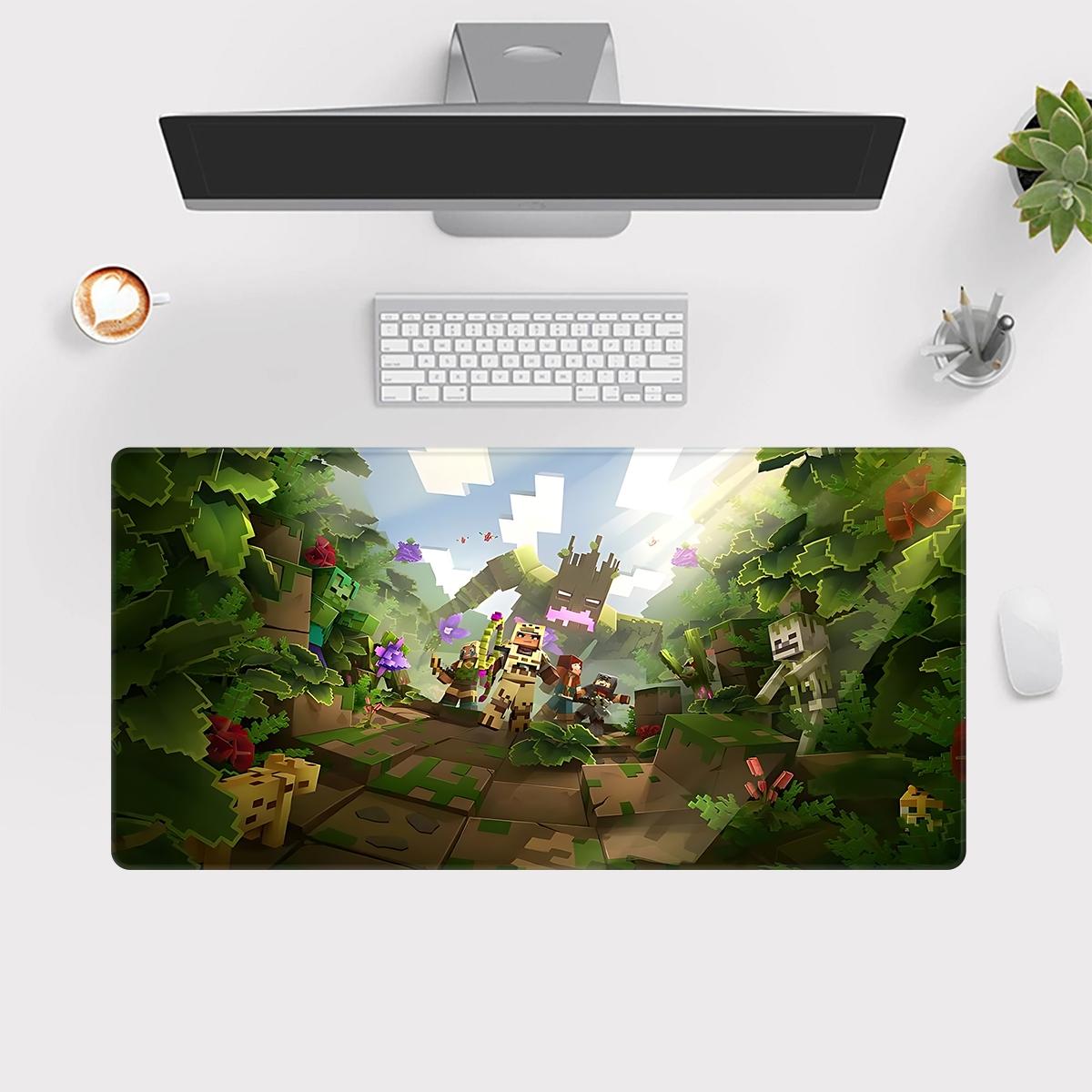 Minecraft Creative, Large Mouse Pad, Printed Mouse Pad, Rubber Table Mat, Multipurpose Gaming Mouse Pad, Office Computer Pad, Durable PC Gaming Pad, Ideal Gifts for Family and Friends, Halloween Christmas Preferred