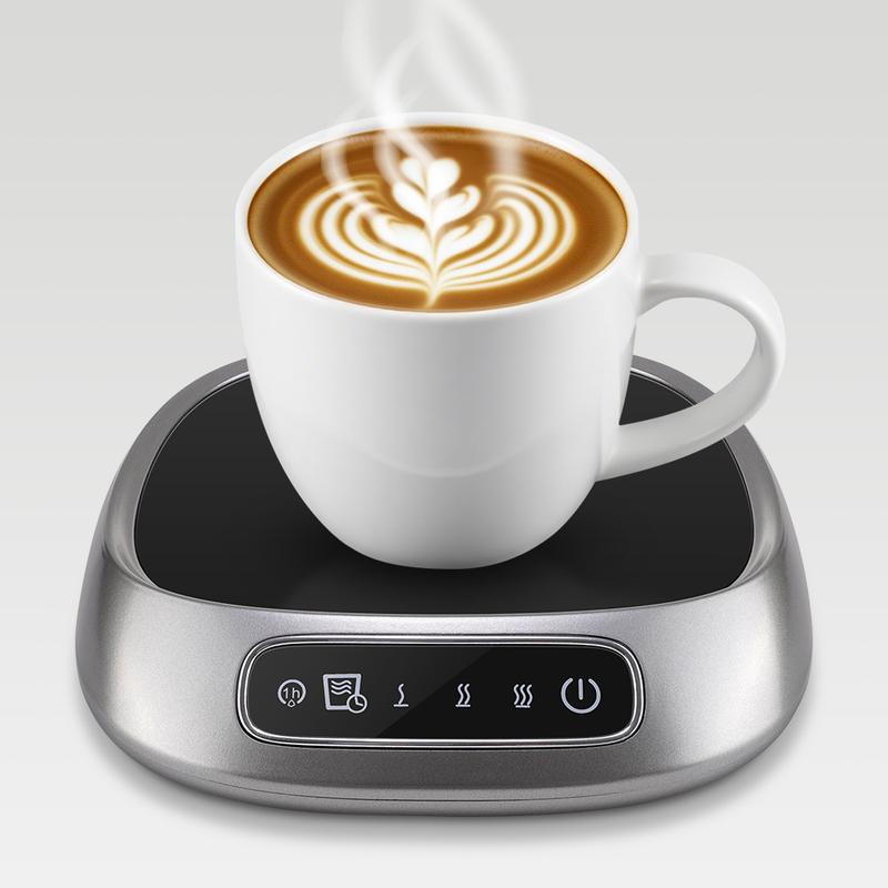Thermal Heating Cup Mat with 3 Temperature Settings, USB Plug-In Heating Coaster Touchscreen Voice Prompt, Ideal for Autumn Winter Coffee Milk Warmer Thermal Heating Cup Mat with 3 Temperature Settings, USB Plug-In Heating Coaster Touchscreen Voice Prompt, Ideal for Autumn Winter Coffee Milk Warmer