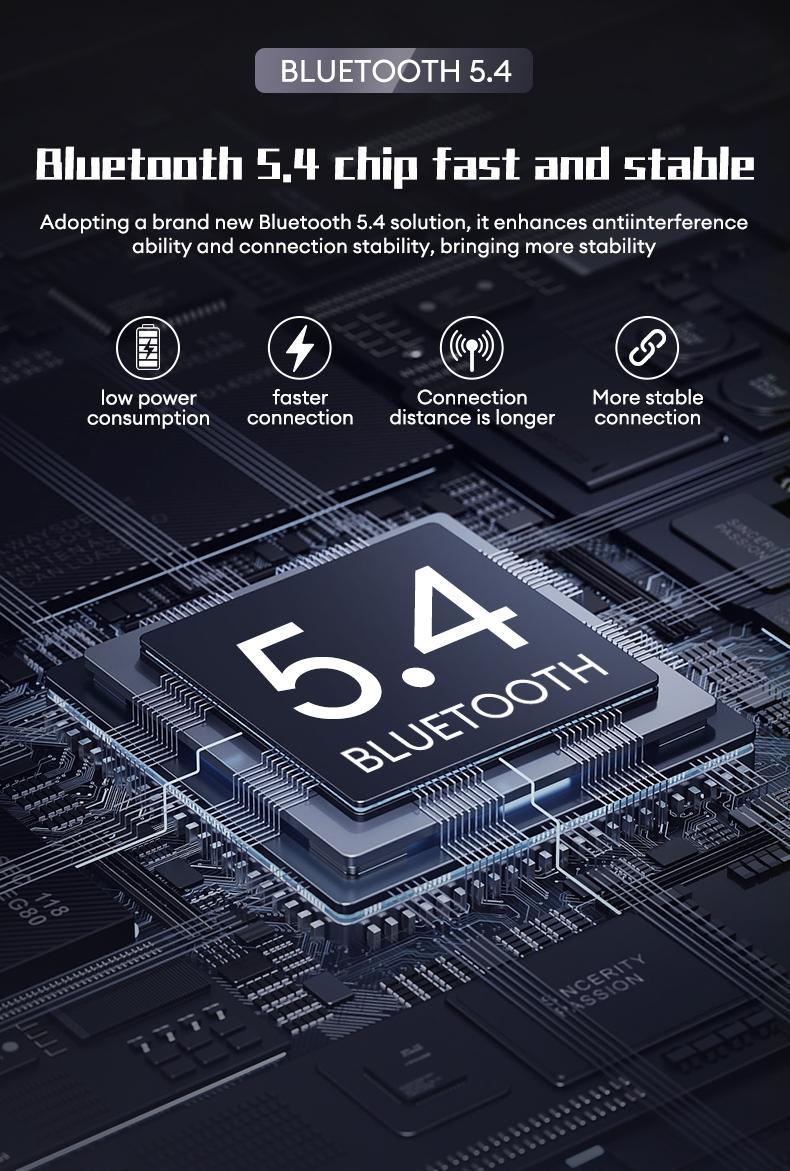 TRANSFORMERS TF-T78 OWS Touch Screen Bluetooth Earphones with Built-in 169-Language Translation, Support Playing Music & Phone Calls, Wireless Open Free Headphones Adaptive Anc Earbuds Tws Earbuds Audio Electronic Headset