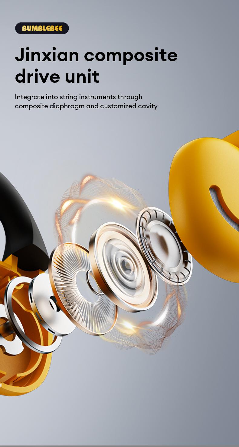 Transformers T21 Ear-Mounted Bluetooth Headset Bluetooth 5.4 360°Stereo Sounds Effects Large Capacity Battery