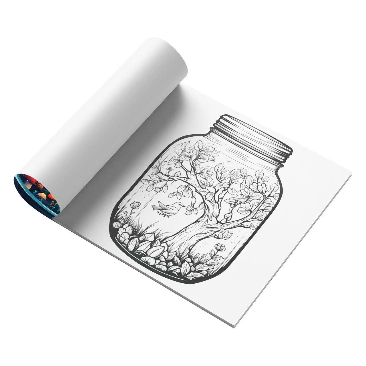 Art Therapy Coloring Book, Immersive Color Filling Experience, Relaxing Stress Relief Activity, Perfect Gift for Adults & Kids