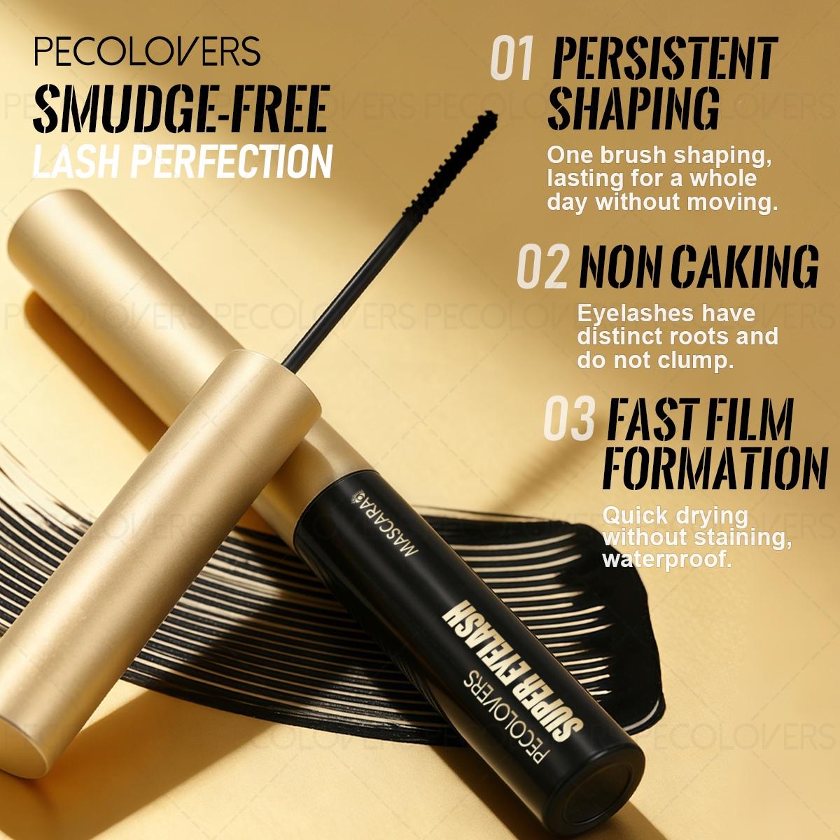 1pc Eyelash Mascara- Chic Metallic Black Exterior, Fiber-Enhanced Extra Long Effect, Curling & Volumizing Dual Action, All-Weather Smudge-Proof Wear, Gentle Application, Perfect for Special Occasions & Daily Glam Look - Waterproof Lengthening Mascara