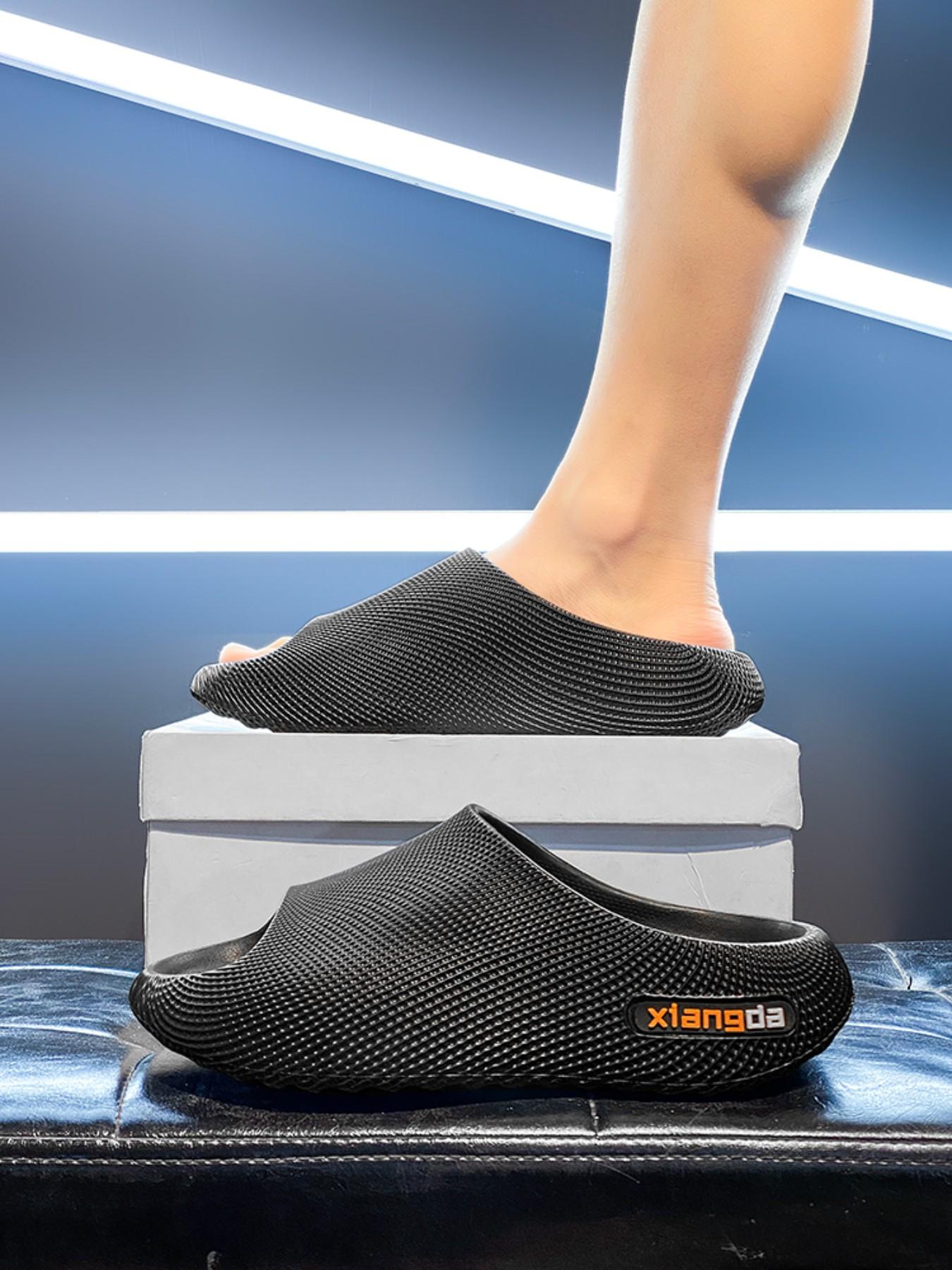 Men's Cloud Cushion Shock Absorption Arch Support Sandals, Soft Elastic Feel, Outdoor & Home Wear, Anti-Slip Beach Slippers