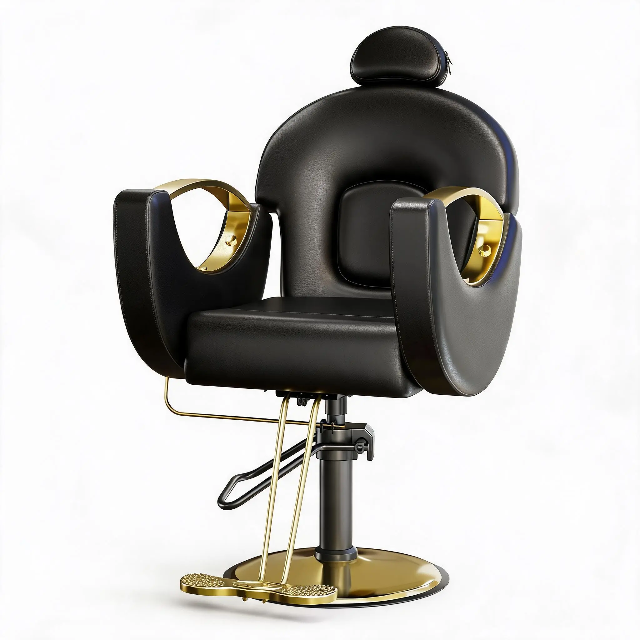 360° Swivel Barber Chair Hair Chair Stylist Chair with Heavy Duty Hydraulic Pump, Adjustable Headrest & Reclining Backrest, Reclining Salon Chair for Hair Stylist for Home, Spa, Shampoo