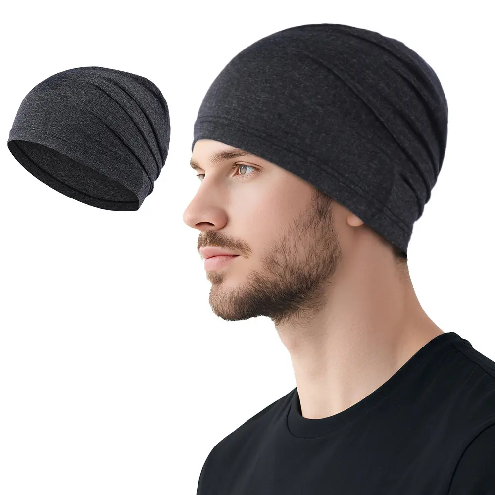 Breathable Mesh Quick-Dry Summer Beanie, Cool Elastic Hat for Sports Running Cycling, Fashionable Outdoor Headwear for Men Women