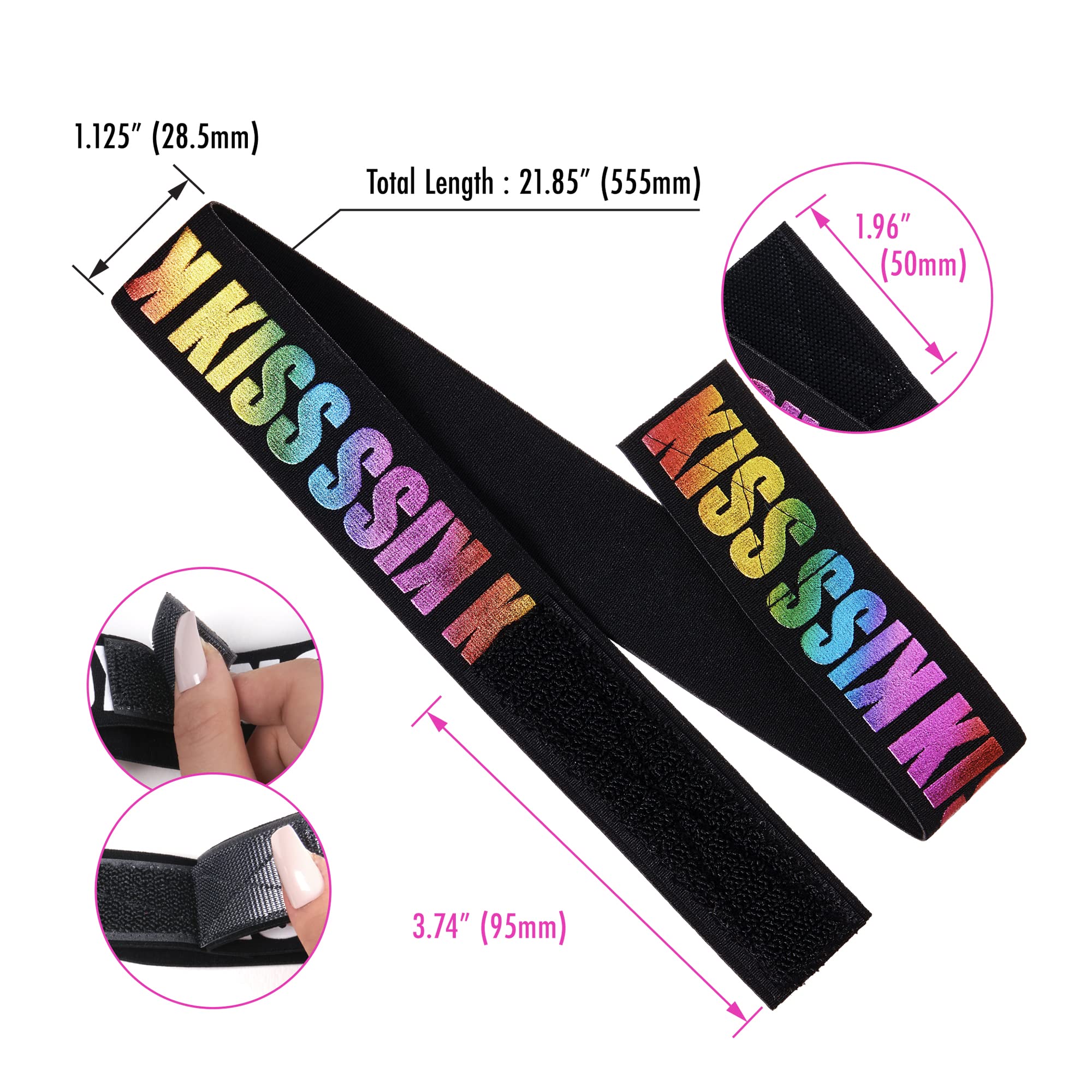 Bling Hair Red by Princess Fashion Lace Melting Elastic Band for Wigs and Edge Laying, Perfect fit during all activity, Keep Baby Hairs in Place (Regular 1-1/8")