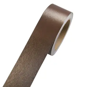 Self-Adhesive Mirror Frame Sticker, 2 Inch X 39 Ft Metal Mirror Trim Peel and Stick Border Tape, Brown Waterproof Wall Border for Home Kitchen, Bathroom, Fireplace, Furniture