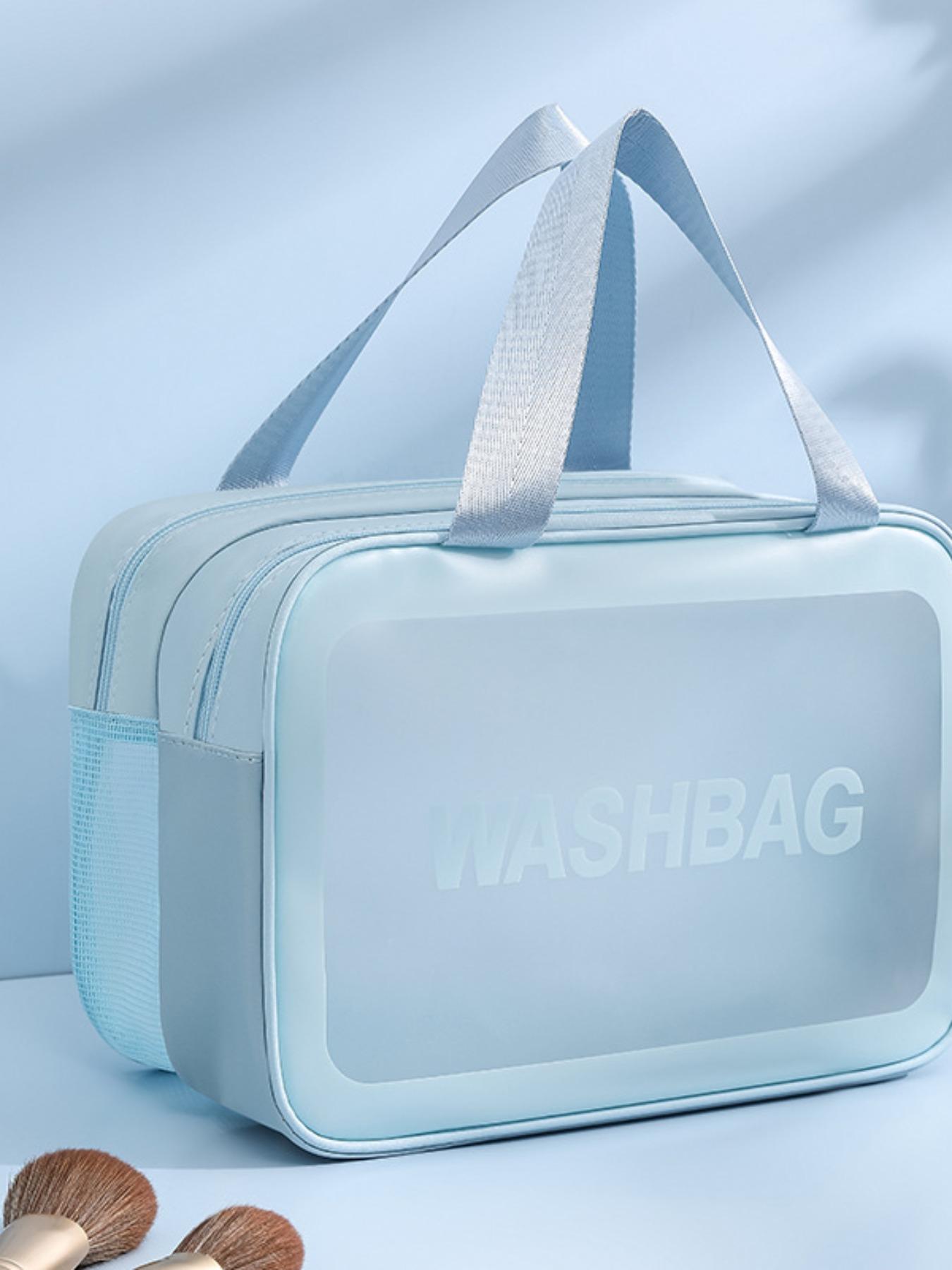 Double Layer Makeup Bag, Multi-Functional Large Capacity Travel Cosmetic Bag, Portable New Color Handbag, High-End Wash Bag