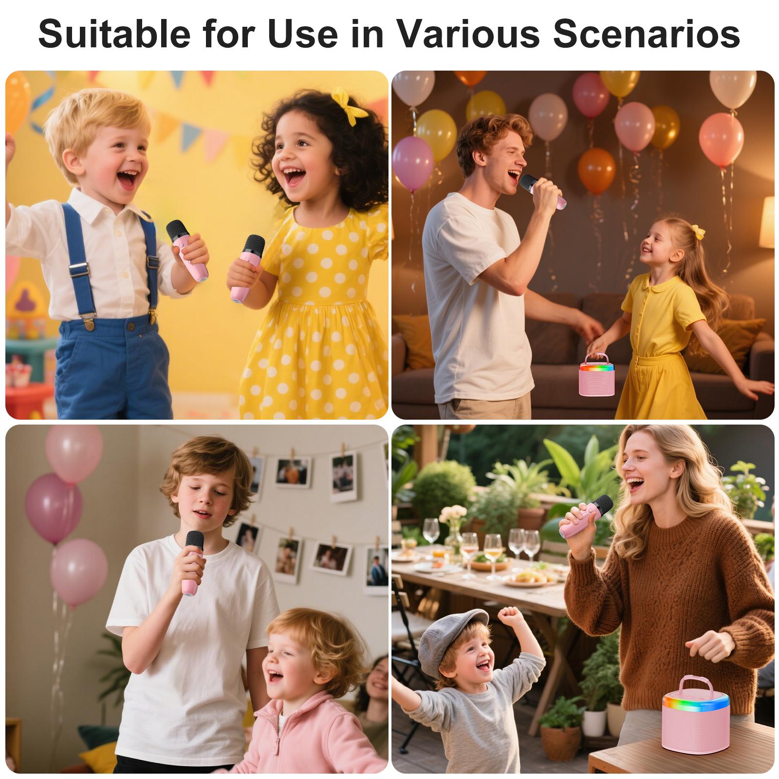 【100% Original】JYX D17 Mini Karaoke Bluetooth Speaker｜Powerful Bass｜Premium Microphone Set｜Portable KTV System