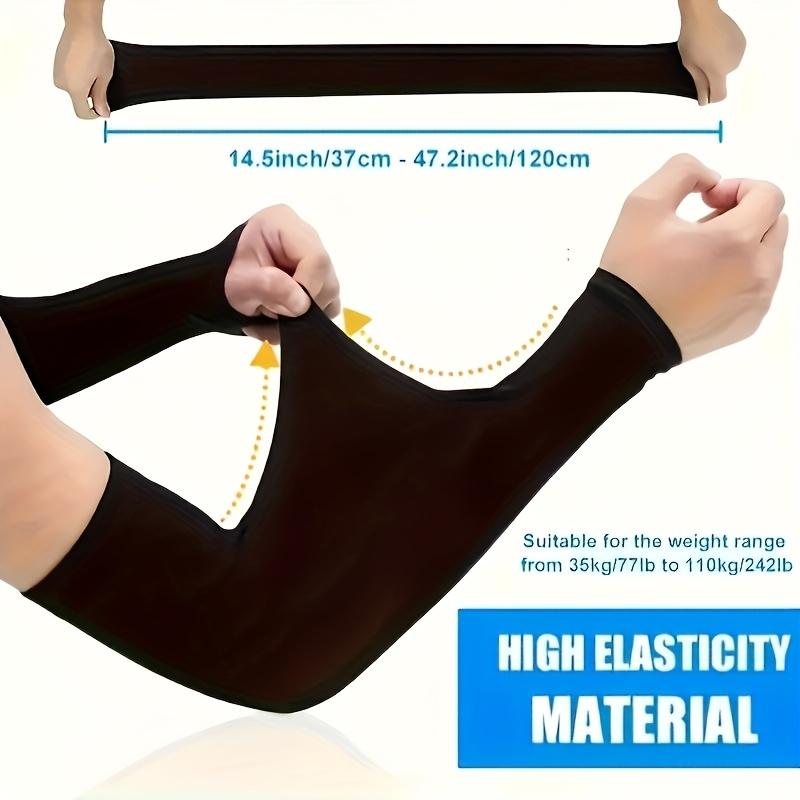 2 pieces (1 pair) cooling arm sleeves, high elasticity, breathable polyester fiber, suitable for driving, golf, fishing, cycling, hiking and outdoor sports - solid color, stretch and snug fit (Model: DM651)
