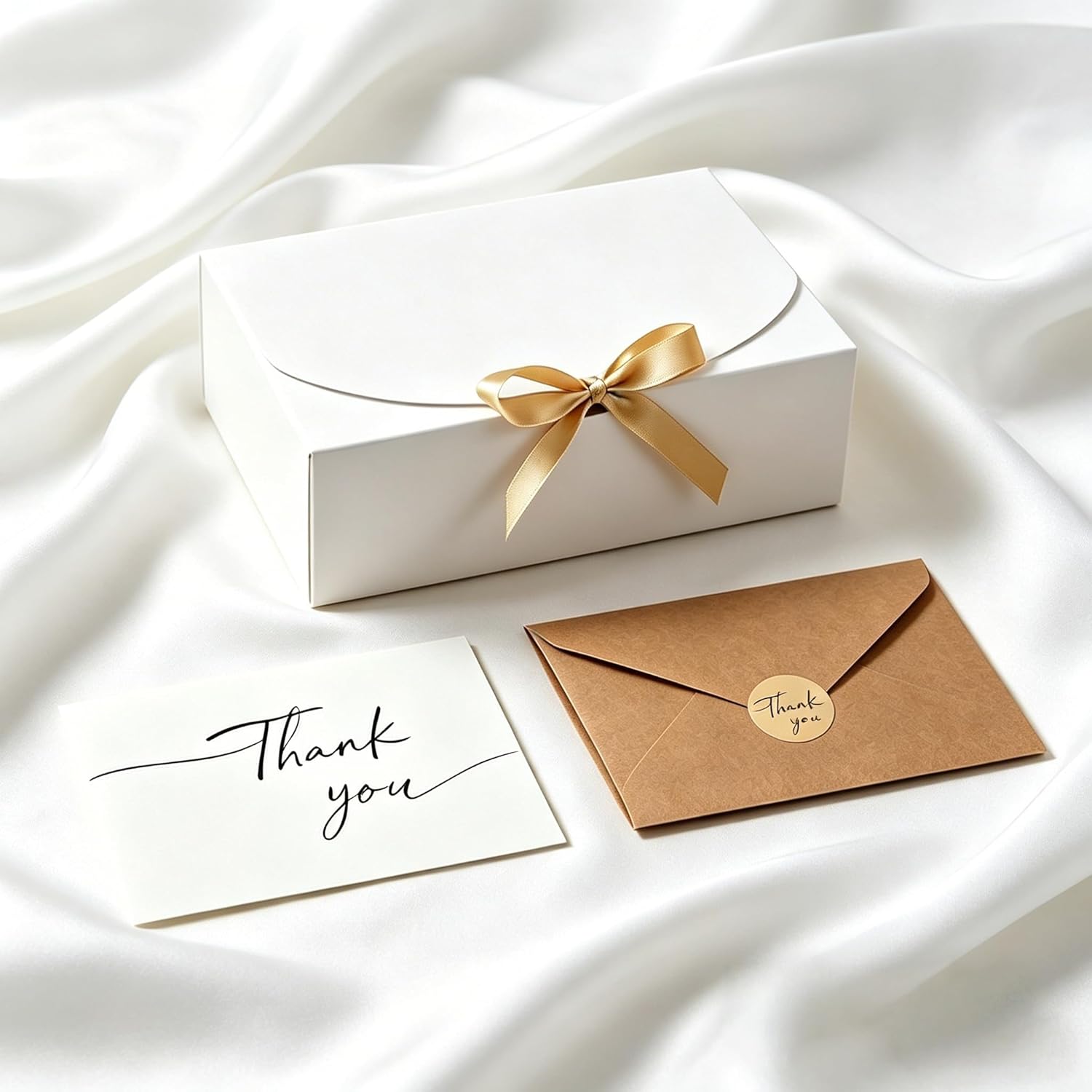15 count  Boxes with , 10.6x7.8x3.1 Inch  Boxes, Groomsmen Proposal Box, Luxury  Box with Ribbon for Bridesmaid Box,  Paper Boxes for Wedding, Packaging, Present, Birthday, Christmas, Party,Contains 15sets Envelopes and Thank You Cards