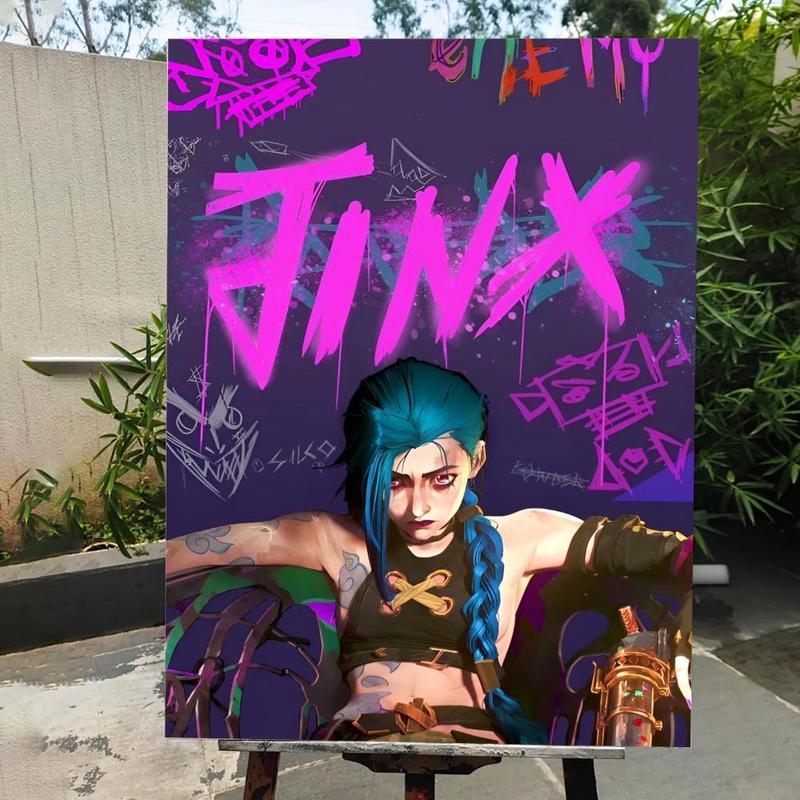 Game A-A-Arcane Main Art Movie Poster HD Waterproof Self-Adhesive Art Vibrant Wall Print for Living Room Bedroom Bar Parlor Home Decor Gift Fade-Resistant Easy-Apply Durable Dly Artwork