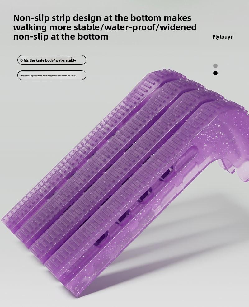 Figure Skating knife cover Children's skates Hard knife cover Speed skating knife protective cover Crystal jelly color matching skate cover Blade Guards