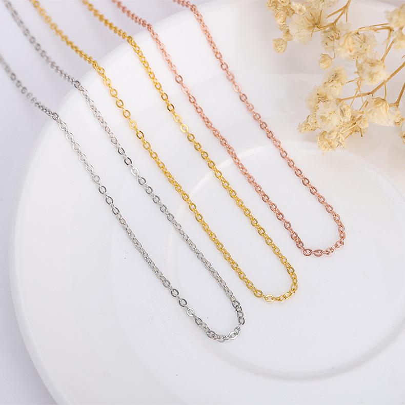Universal Boxed Chopard Chain 40-55cm Long Chain, with Small Hole Pendant DIY Necklace Universal Chain Gift for Girlfriend