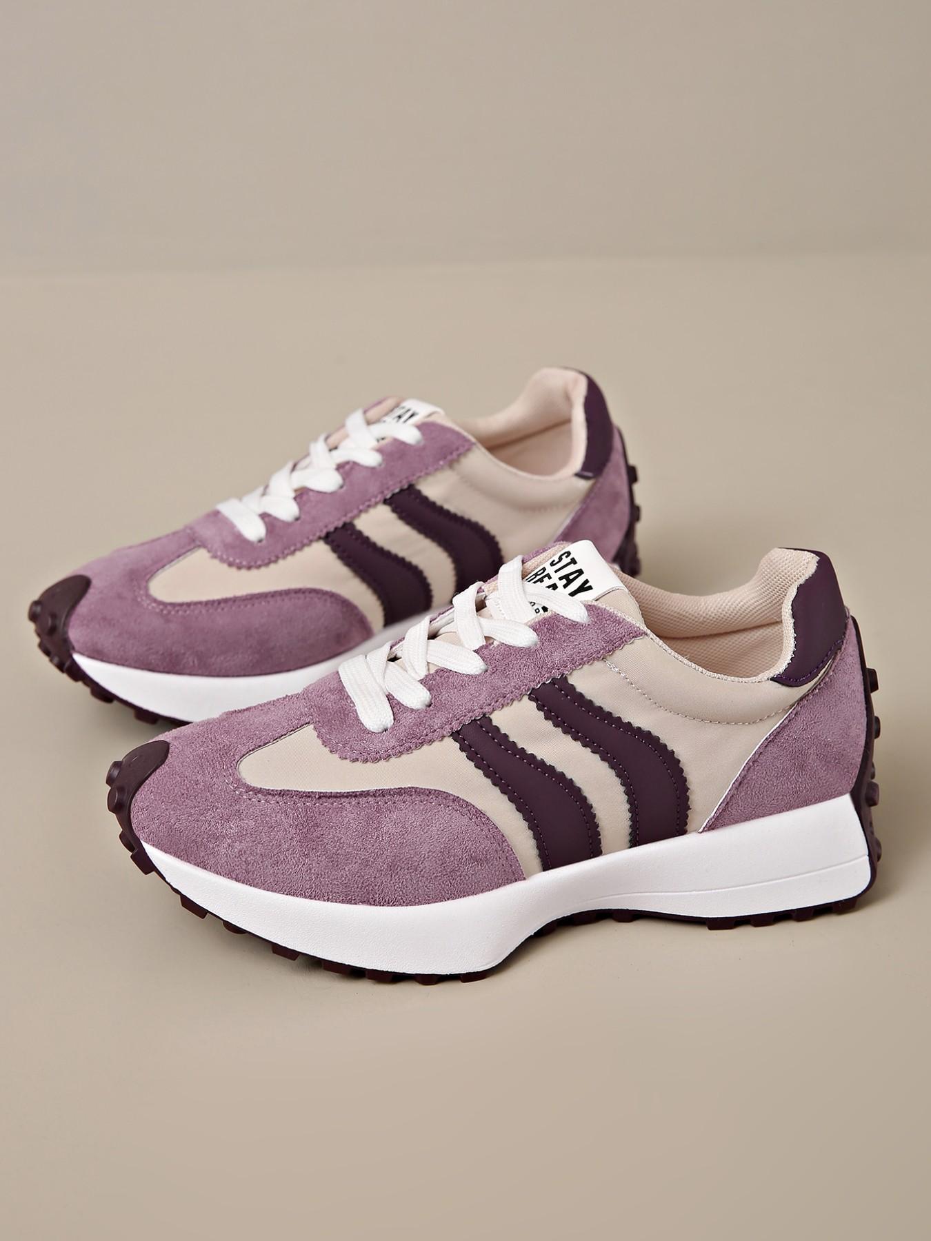 Women's Athletic Shoes Spring Autumn Elegant Fashion Casual Round Toe Low Top Lace-Up Thick Sole Breathable Outdoor Thick Soled Sneakers