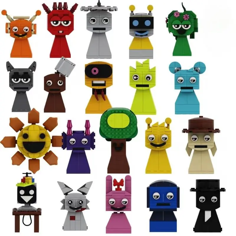 2026 Hot selling toys Sprunki Blocks Toys Sprunki Building Blocks Model Children's Educational Oren Wenda Building Block Toys for Kids Birthday Gift Internet-famous toy