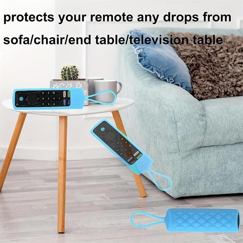 Glow in The Dark Remote Control Case with Lanyard, 1 Count Dustproof Remote Control Cover, Remote Control Protector for Fire TV Stick 4K Lite Cube