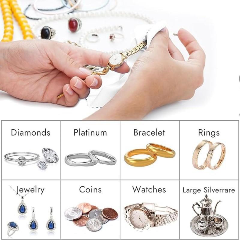 4-piece jewelry polishing set, jewelry polishing cloth, polishing brush