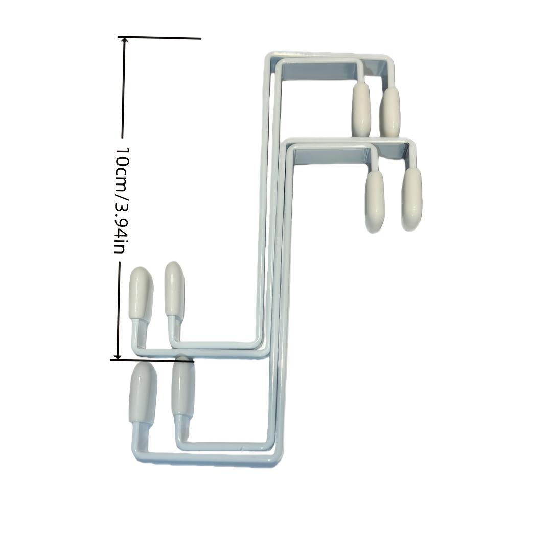 2pcs Door Hooks, Portable Multi-Functional Backpacks Hooks Without Drilling, Door Hanging Organizer, Suitable for Doors/Cabinets/Closets - Ideal for Hanging Headphones, Umbrellas, Bags, Keys, Snack Pouches, Clothes, and More