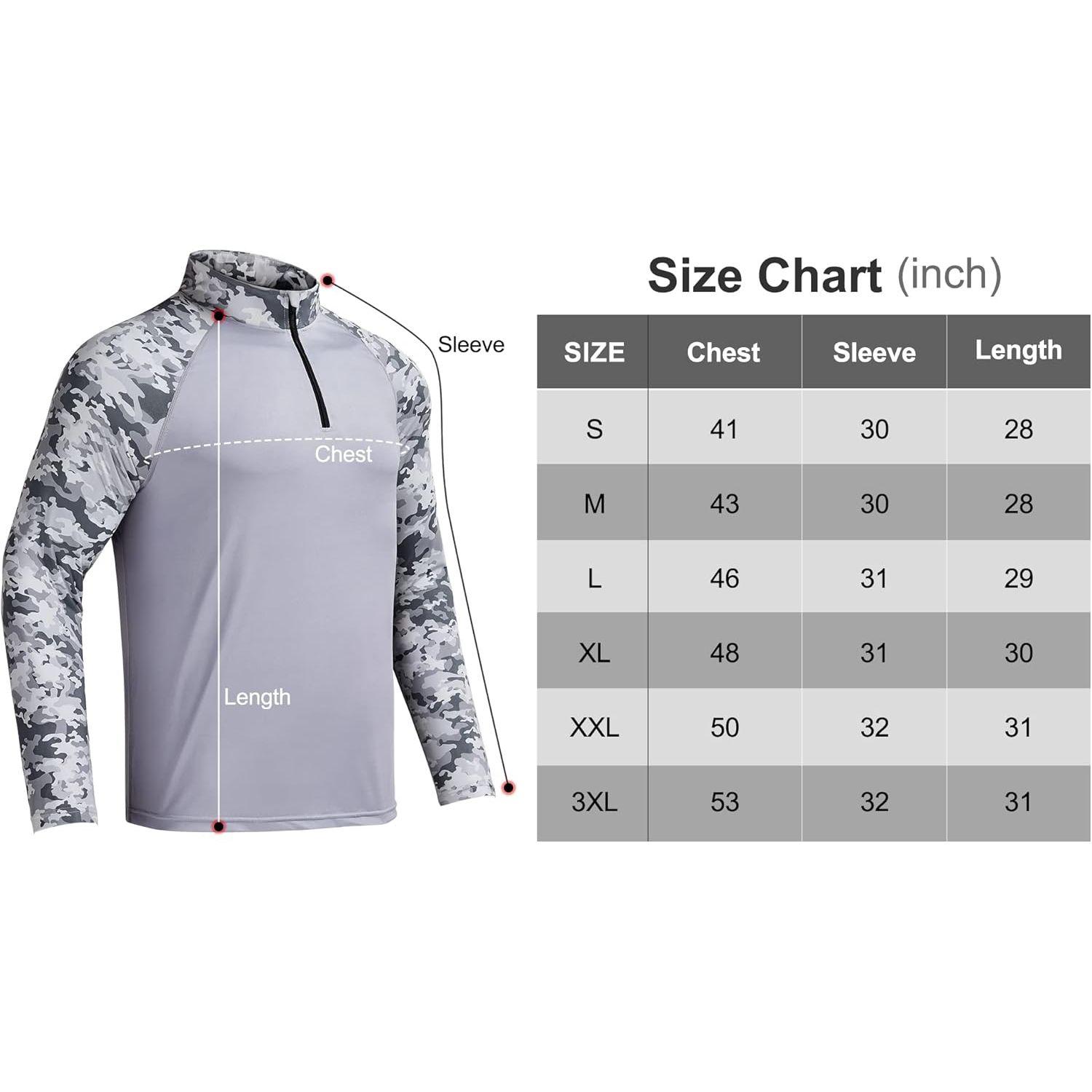 【RODEEL】913 Quarter Zip Long Sleeve Shirts Men UPF 50+ Sun UV Protection Lightweight Quick Dry Moisture Wicking Breathable Cooling Athletic Activewear for Outdoor Sports Gym Workout Hiking Camping Running Fishing Hunting Boating Menswear, Holiday Gift