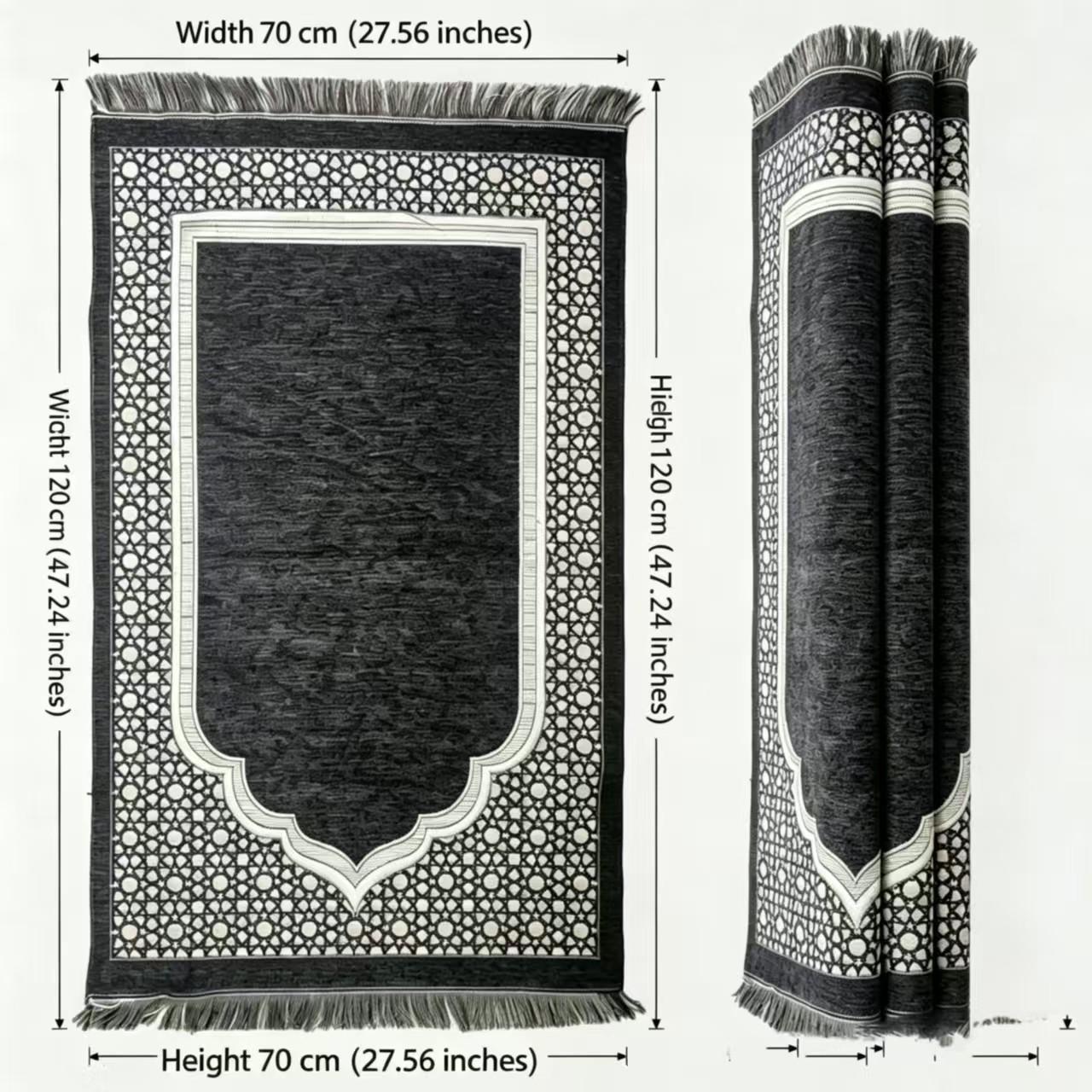 Muslim Prayer Mat Islamic Festival Gift Praying Rug, Muslim Prayer Rugs, Prayer Supplies, Islamic Religious Items, Perfect for Daily Worship and Special Occasions