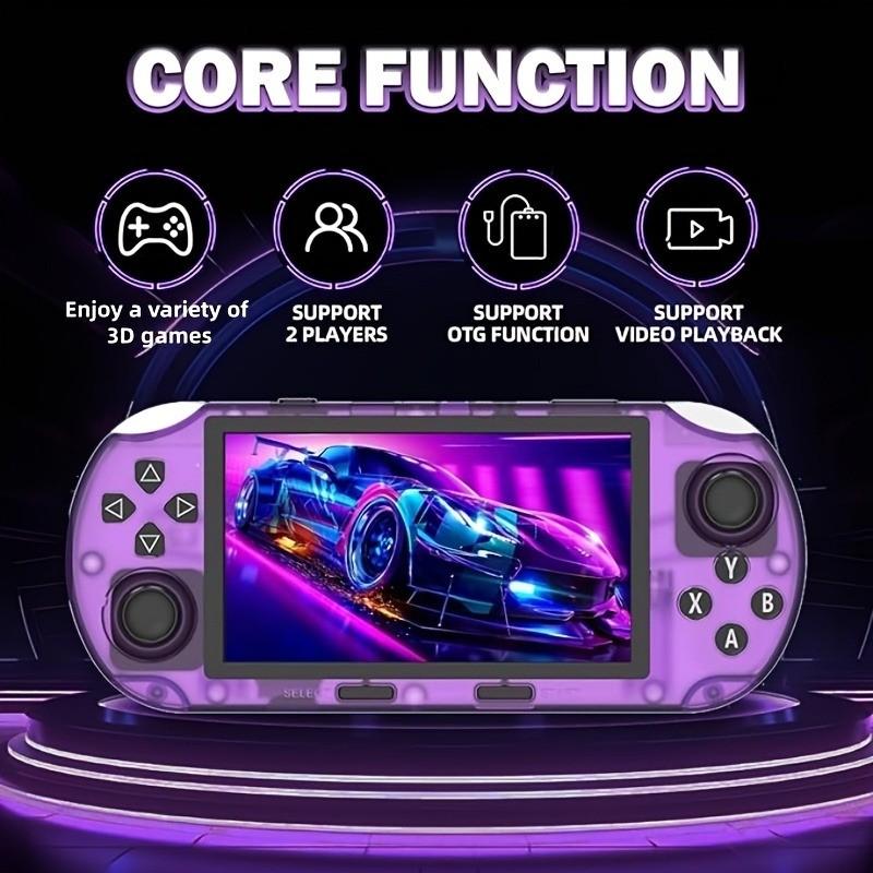 Upgraded Sf3000hd Retro Handheld Game Console, 4.5 Inch IPS Screen, Comfortable Grip, High Performance Open Source, Portable & Practical