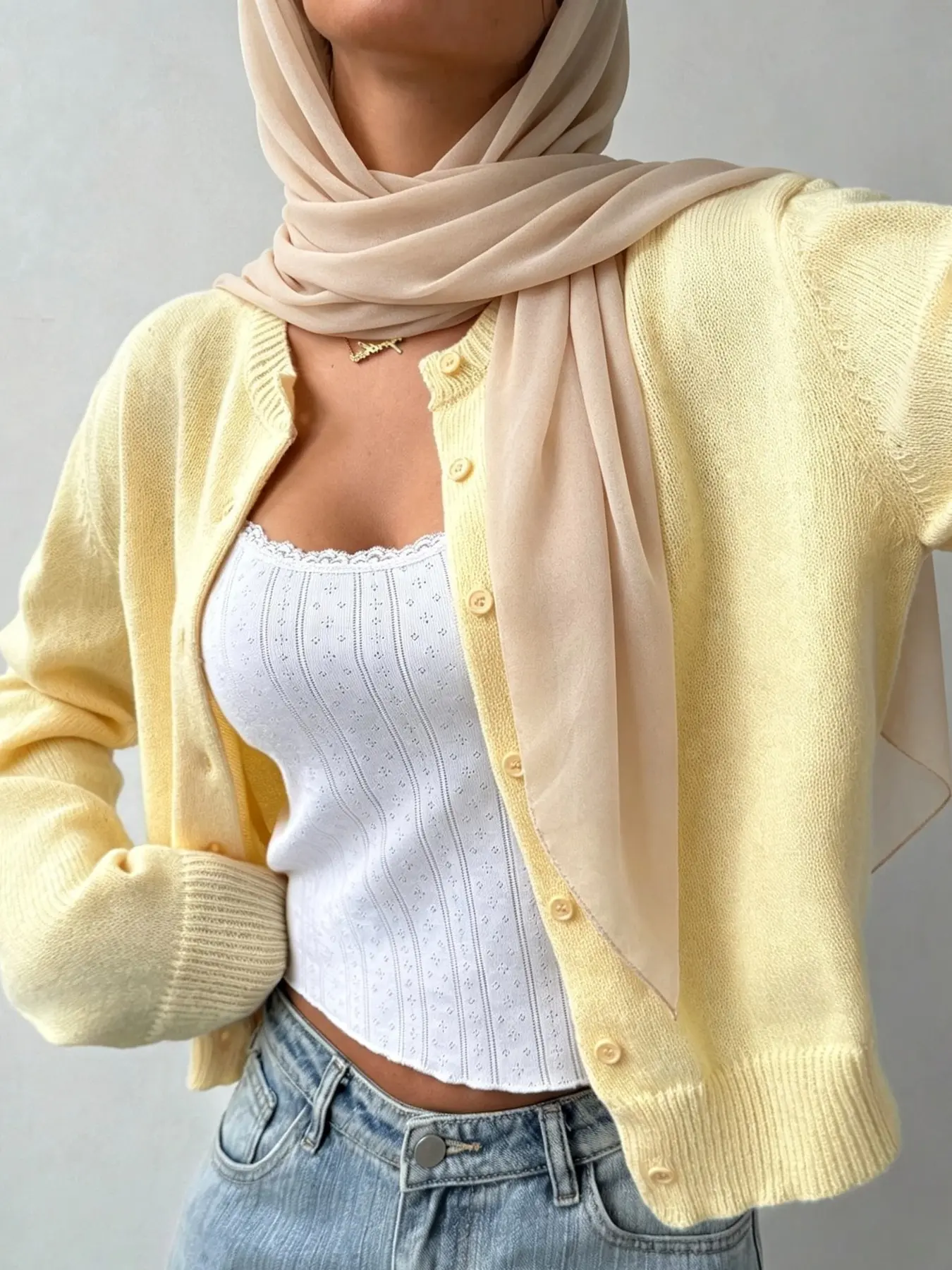 Women's Fitted Y2K Knitwear, Plain Long Sleeve Button Front Cardigan, Winter Casual Outerwear, Comfortable Daily Wear, Elegant & Stylish, Tops