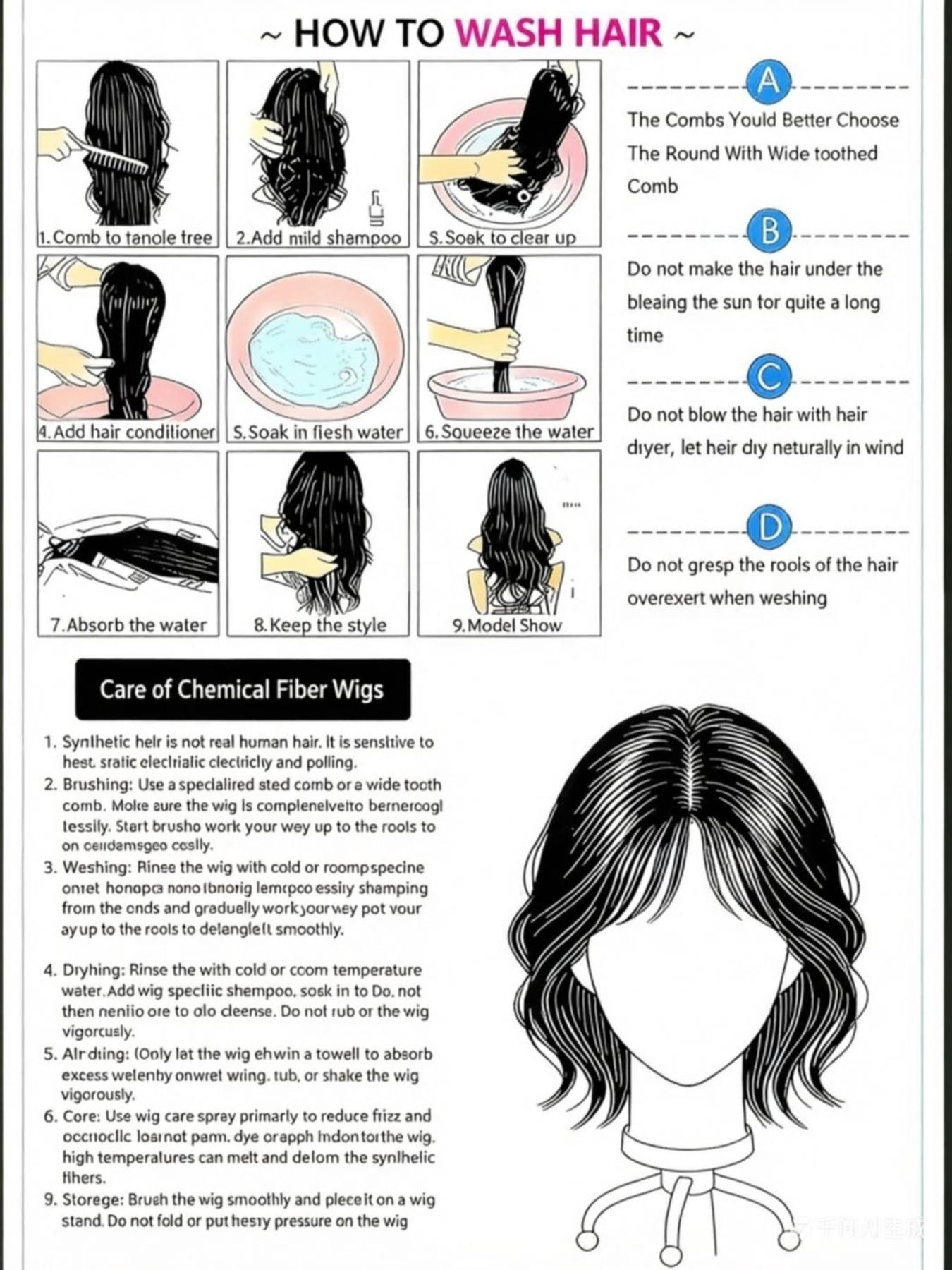 2 PCS Half Up Half Down Ponytail Extension Set  Fake Ponytail Soft Synthetic Hairpiece for Women Long Thick Clip in Hair Extensions Wavy Fuller High Wrap Around