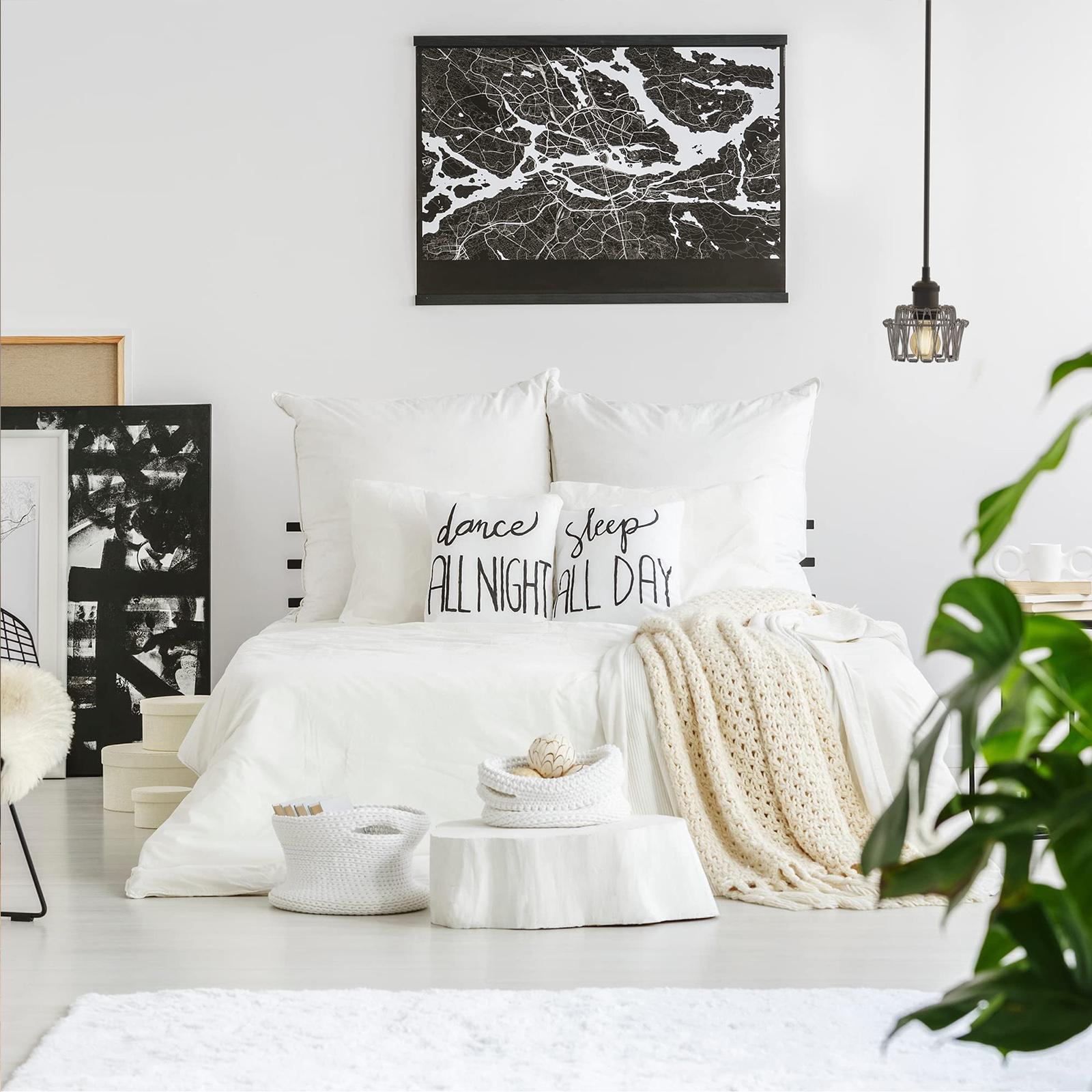 Serbasic Vintage Deformable Metal Cage Pendant Light E27 Base Adjustable Hanging Ceiling Fixture for Kitchen Living Room Dining Room Retro Industrial Style