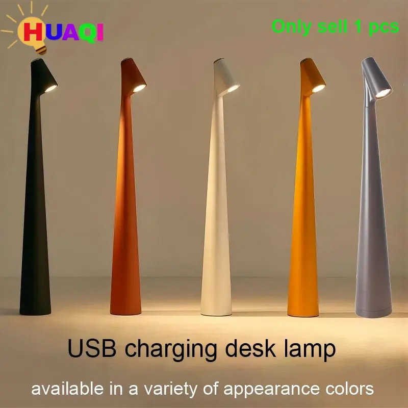 High-End Decorative Table Lamp, Creative Luxury Style USB Rechargeable Ambient Light Portable Nightlight for Bedroom Bedside Living Room Dining Table