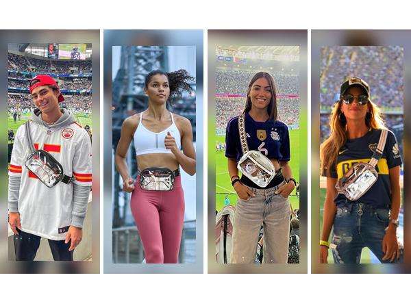 LATMAP 2L Clear Fanny Packs Belt Bag Purse Shoulder Bag, Versatile Crossbody Bags for Women Men, Compact Waist Pack Sling Chest Bum Bag for Travel Essentials Work Hiking, Great Gifts for Birthdays Holidays