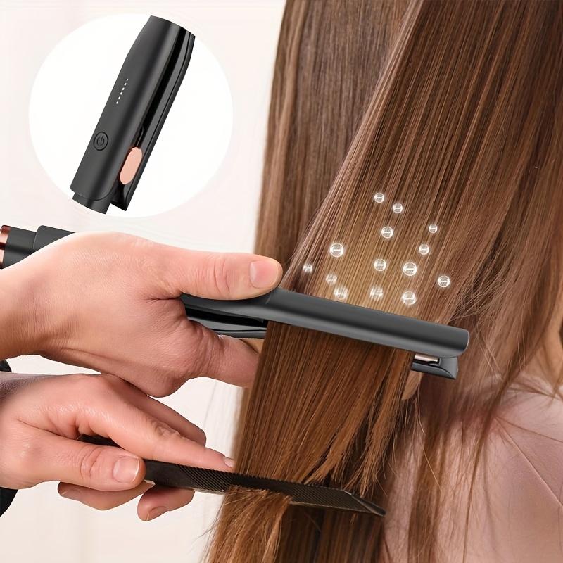 Portable Mini Hair Straightener, Straight and Curly Two-in-One Styling, Hair Styling Tool, Flat Iron for Short Hair