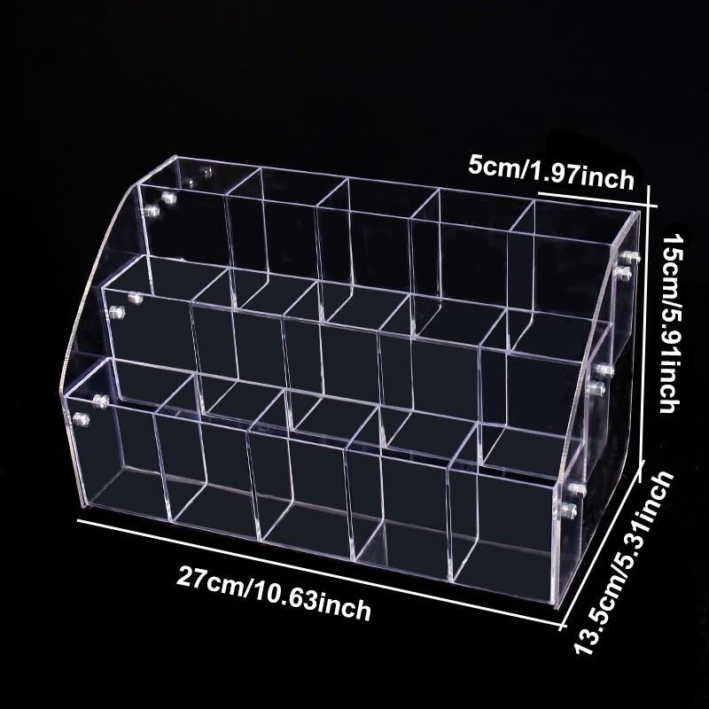 Multi-Layer Transparent Storage Rack, 2/3/4 Layers Display Stand, Ideal for Pens Pencils Markers Ballpoint Pens, Office Supplies Organizer, Stationery Storage Organizer