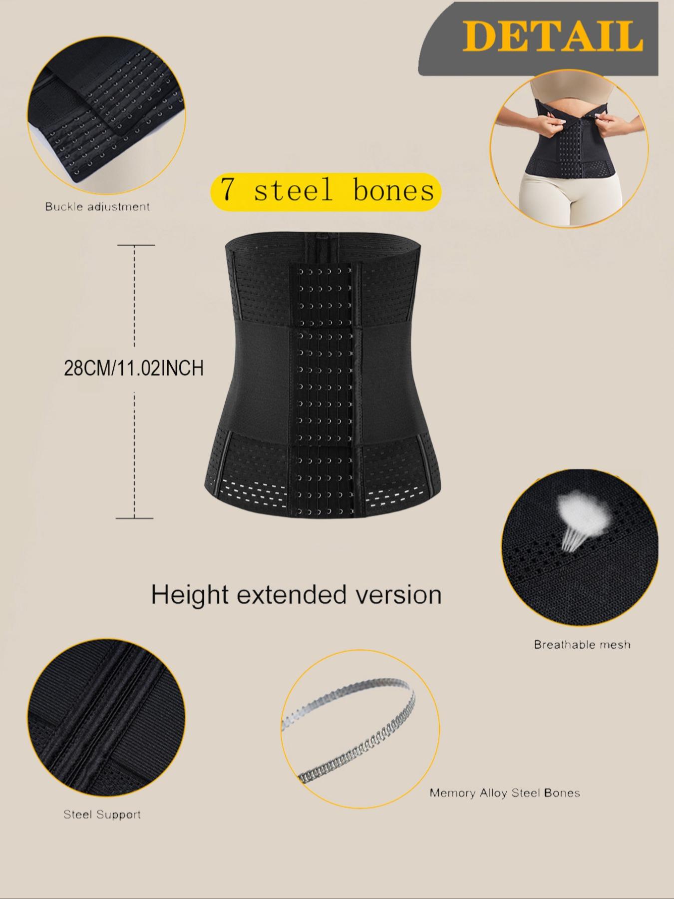 Wrap Waist Trainer Body Shaper Double Belt Sheath Height 28CM Faja Body Shaper Corset Shapewear Woman Flat Tightens Belly  Waist Trainer Body Shaper Girdles for women