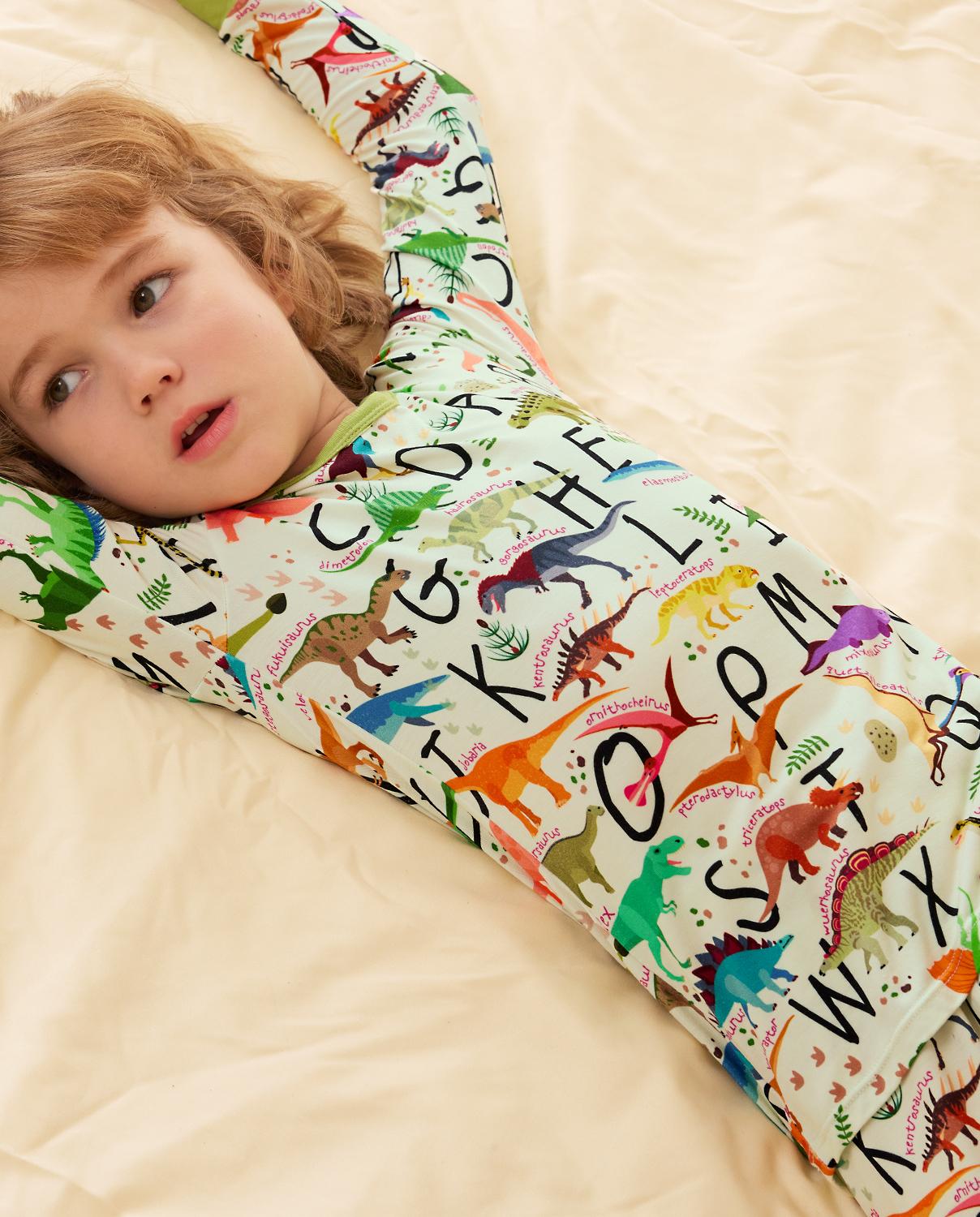 babee Reshinee Moisture-wicking Bamboo Pajama sets for Toddler Boys Girls,Temp-Sensing Babys Kids 2pcs Pjs,Long-Sleeve Snug Fit Sleepwear 12M-8Y Sets,Valentine's Day gift