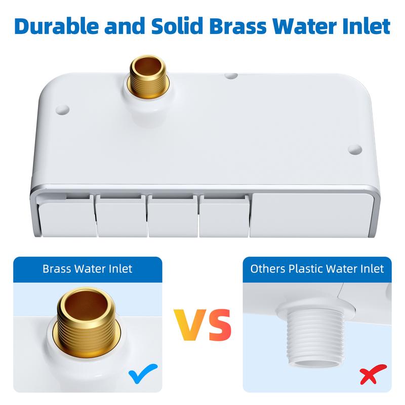 Bidet Attachment for Toilet, Self Cleaning Fresh Cold Water Sprayer Bidet Attachment with Dual Nozzle for Feminine and Posterior Wash, Bidet Parts for Existing Toilets, Bathroom Accessories, Handheld Bidet Accessories, Modern Bidet Sprayer