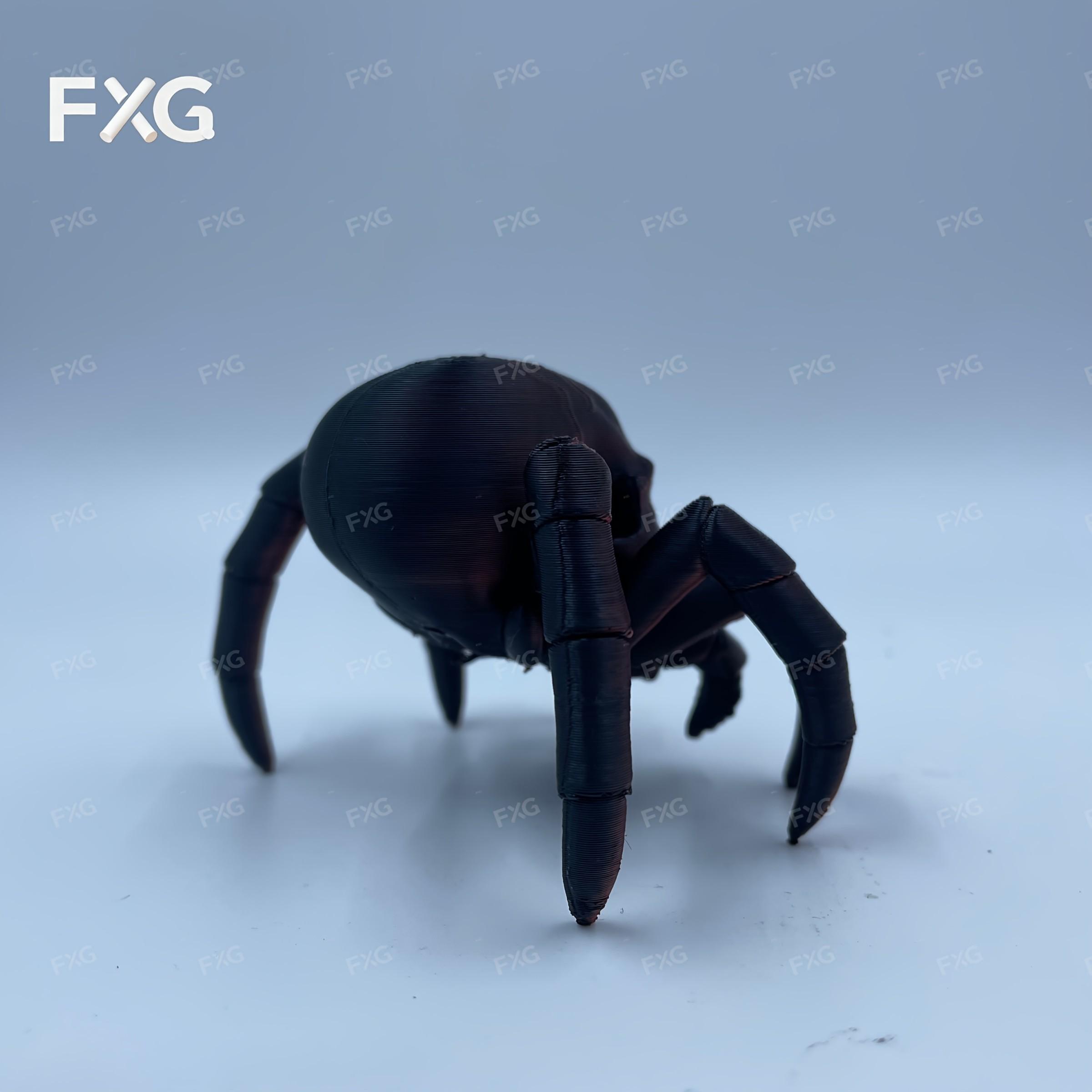 Dark Skull Spider Decorative Figurine, High Precision Print, Gothic Style, Desk Decoration, Christmas Gift, Unique Holiday Display