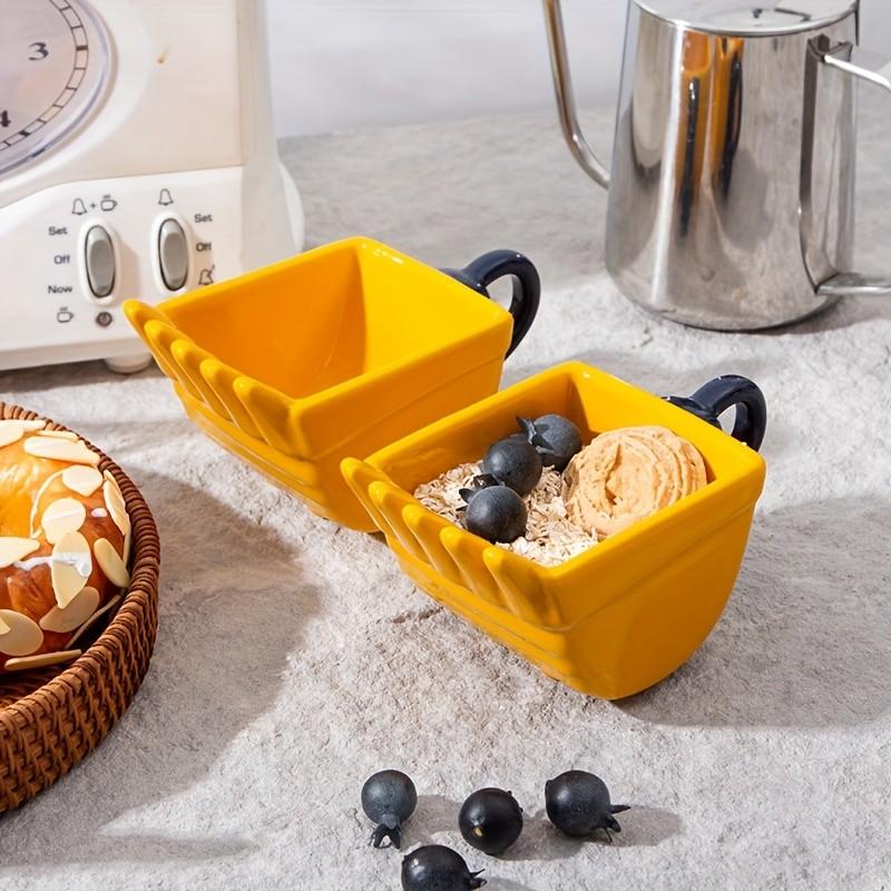 170ML Ceramic Excavator Coffee Cup, Unique Excavator Head Design, Suitable for Milk, Coffee, Tea, Oatmeal, Perfect Gift for Boyfriend