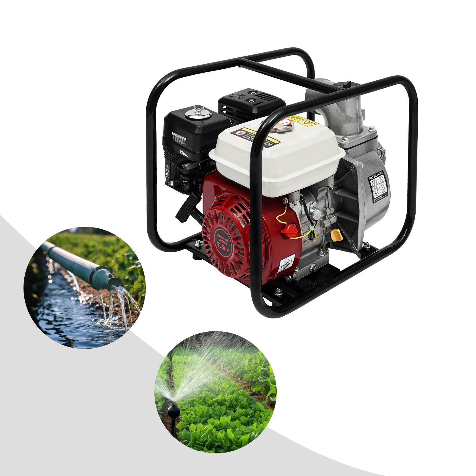 Multi Functional 4 Stroke Gasoline Engine Water Pump for Farm Irrigation Firefighting with High Efficiency Low Fuel Consumption