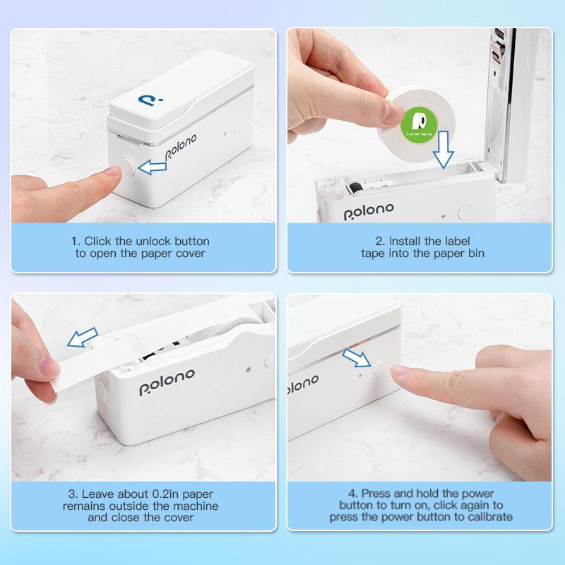 P31S Bluetooth Thermal Label Printer, Wireless Mini Sticker Printer with Tape,  Portable Thermal Printer For Study Notes, Barcode,Memos, Fillers, TikTokShopBlackFriday