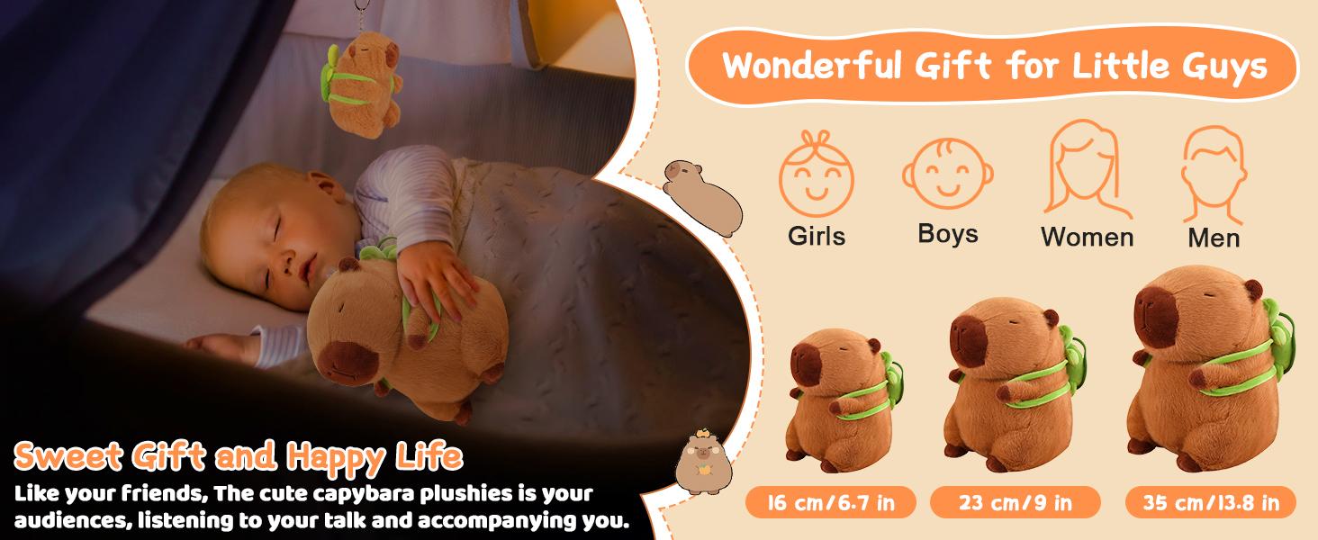 Easter Realistic Capybara Plush Toy Cute Cuddly Stuffed Animal Soft Cuddly Gift for Her Home Sofa Bed Pets Plush Toys PoshPlush Bedroom Decor Soft Stuffed Doll