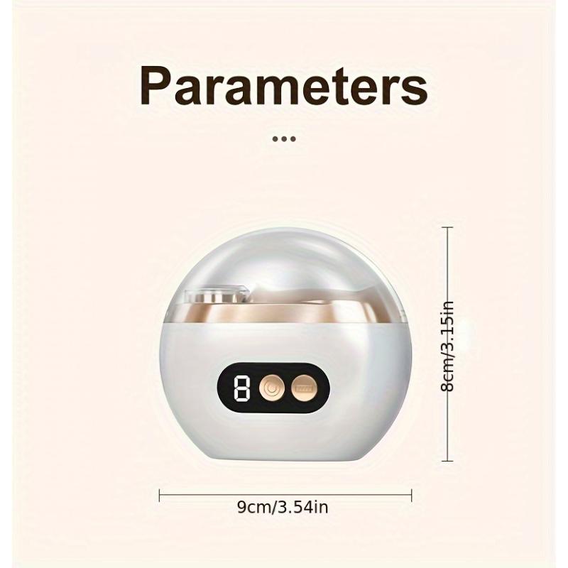 Smart Electric Nail Clipper 2-in-1 Nail Polisher Trimmer, USB Rechargeable, with Anti-Cut, Grinding, and Lighting Functions, Ideal for Manicures, Nail Filing, Polishing, and Shaping, a Perfect Gift