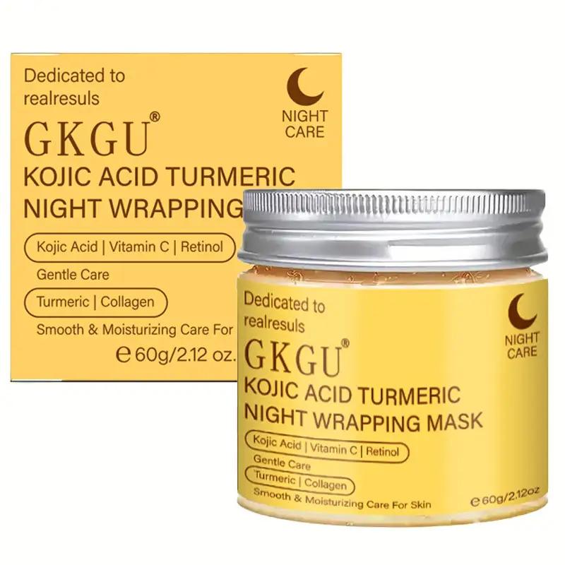 GKGU Collagen & Biotin Facial Mask - Hypoallergenic, Moisturizing & Antioxidant Rich, for All Light Beige Types, Daily & Night Use, Smooth Texture, Non-Greasy Formula, Skincare, Skincare Routine, Moisturizer